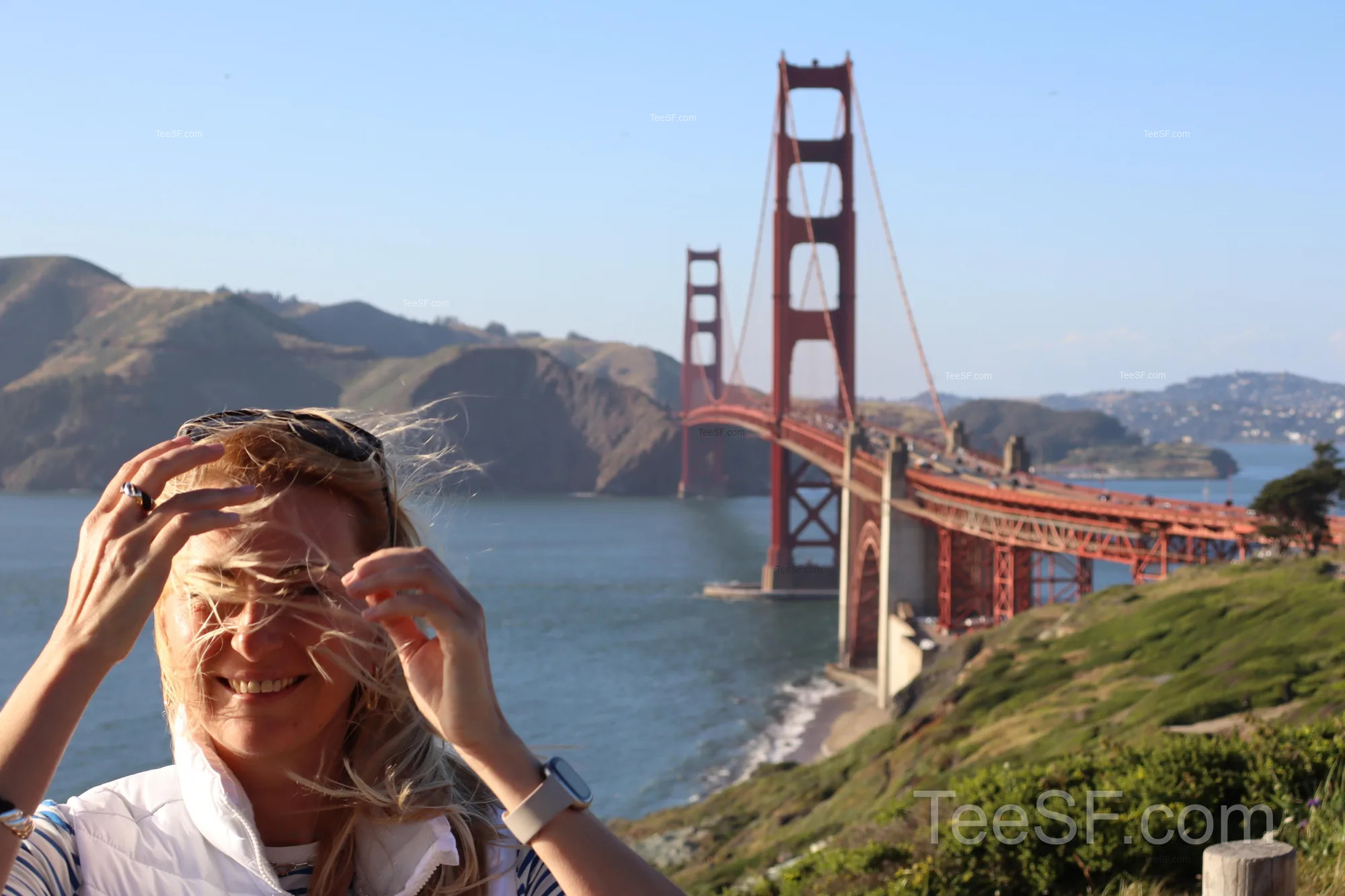golden Gate Bridge Overlook Portrait during a Stripe Sessions 2026 visit in San Francisco.